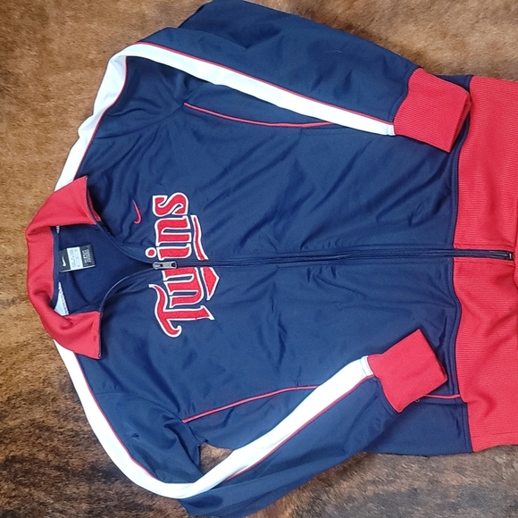 Nike jacket Minnesota Twins baseball embroidered chest sz XL